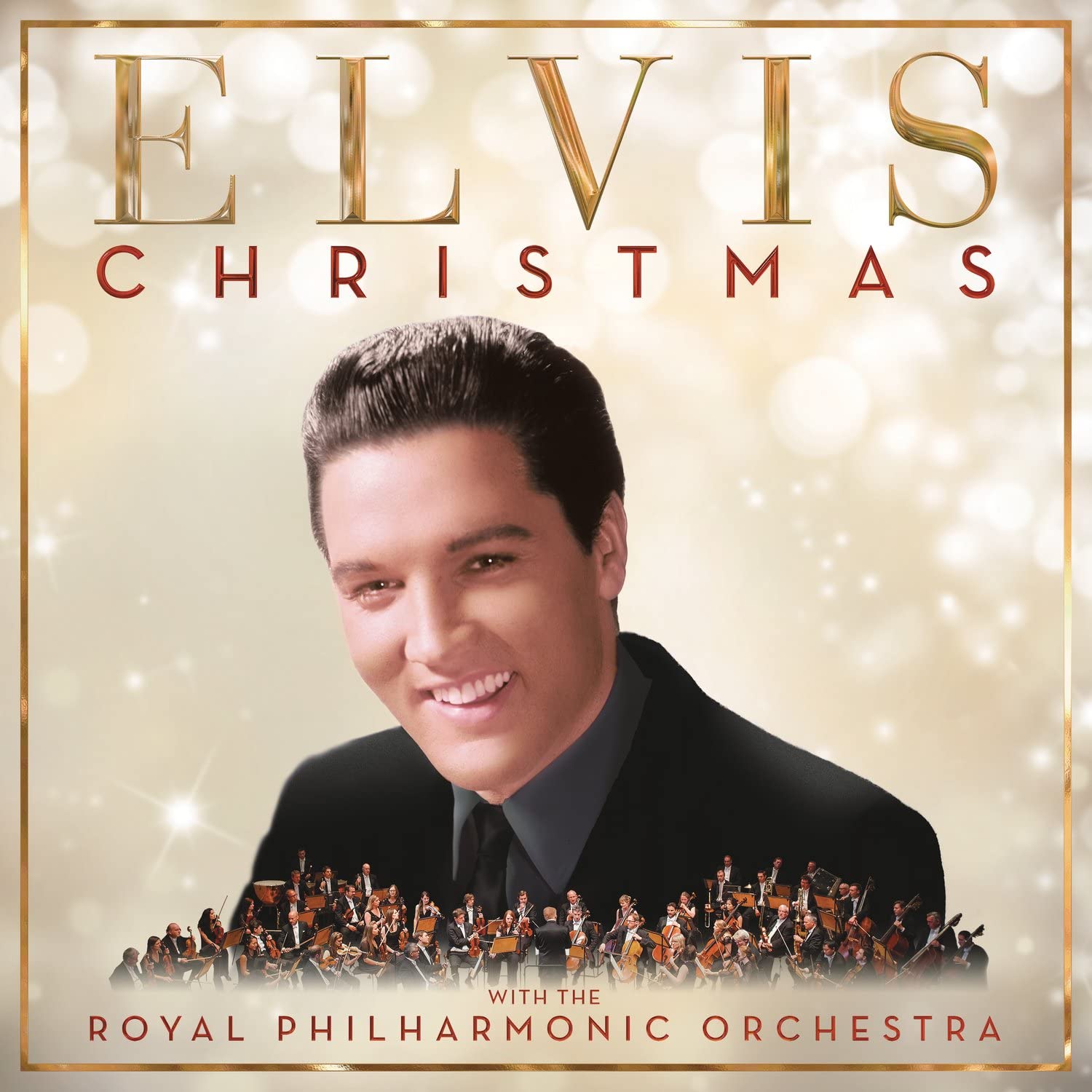 Elvis with the Royal Philharmonic Orchestra Christmas . Vinyl Album art.