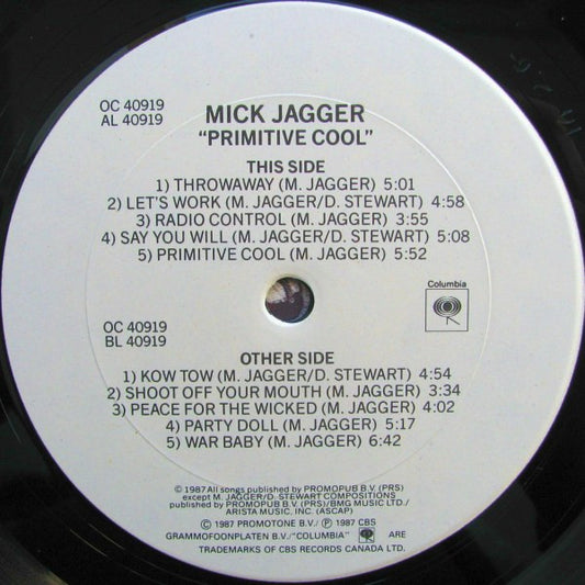 Mick Jagger ‎– Primitive Cool