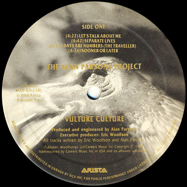 The Alan Parsons Project ‎– Vulture Culture