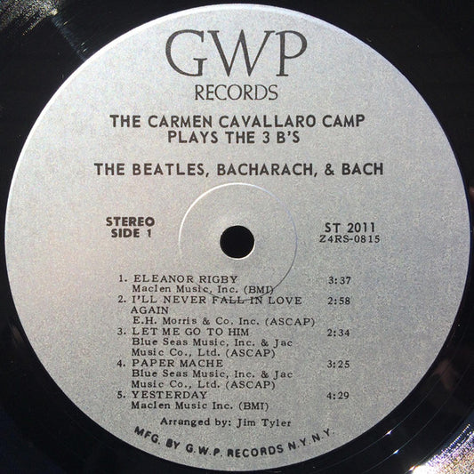 The Carmen Cavallaro Camp ‎– Plays The 3 B's (The Beatles, Bacharach & Bach)